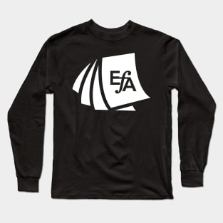 EFA EDIT Committee Logomark in white Long Sleeve T-Shirt